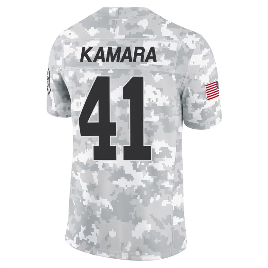 STECN NO.Saints #41 Alvin Kamara Player Arctic Camo Salute to Service Limited Stitched Jerseys
