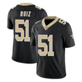 STECN NO.Saints #51 Cesar Ruiz Player Black Limited Vapor Untouchable Home Game Stitched Jerseys