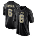 STECN NO.Saints #6 Tyler Shough Player Black Carbon Fashion Home Game Stitched Jerseys