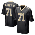 STECN NO.Saints #71 Kelvin Banks Jr. Player Black Home Game Stitched Jerseys