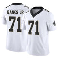 STECN NO.Saints #71 Kelvin Banks Jr. Player White Limited Vapor F.U.S.E. Home Game Stitched Jerseys