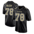 STECN NO.Saints #78 Erik McCoy Player Black Carbon Fashion Home Game Stitched Jerseys