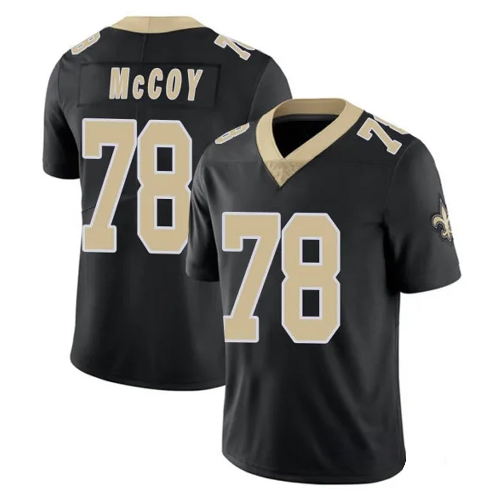 STECN NO.Saints #78 Erik McCoy Player Black Limited Vapor Untouchable Home Game Stitched Jerseys