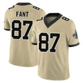 STECN NO.Saints #87 Noah Fant Player Gold Limited Vapor F.U.S.E. Home Game Stitched Jerseys
