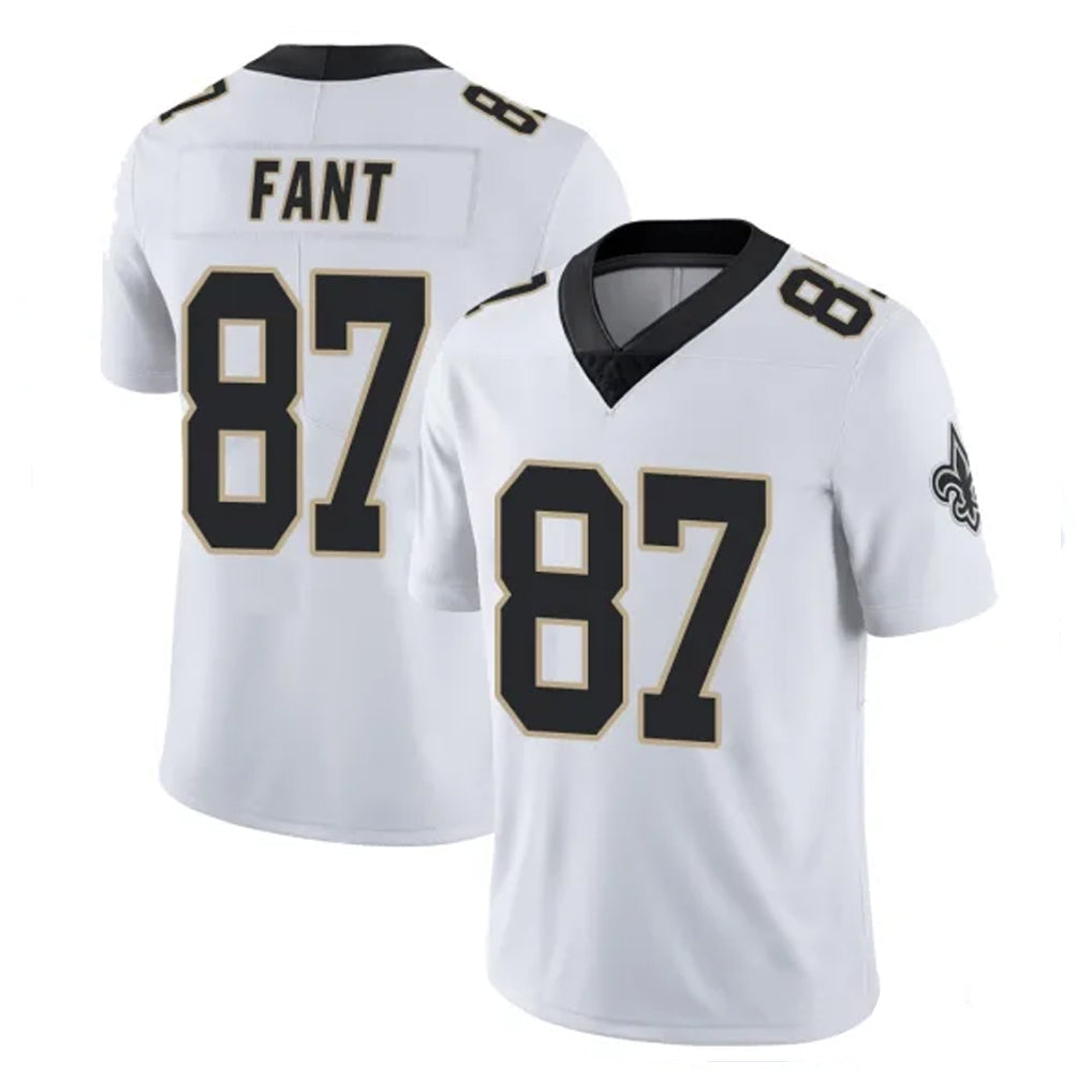STECN NO.Saints #87 Noah Fant Player White Limited Vapor Untouchable Home Game Stitched Jerseys