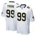 STECN NO.Saints #99 Chase Young Player White Home Game Stitched Jerseys