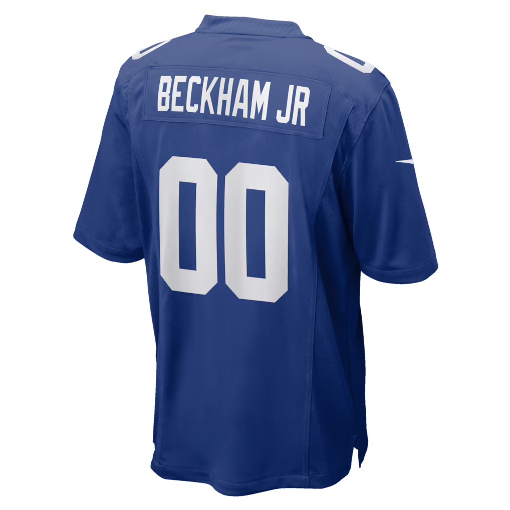 STECN NY.Giants #00 Odell Beckham Jr. Royal Team Game Stitched Jerseys