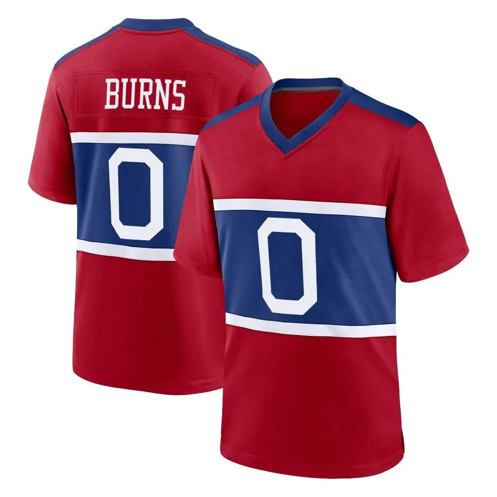 STECN NY.Giants #0 Brian Burns Player Red Century Home Game Stitched Jerseys