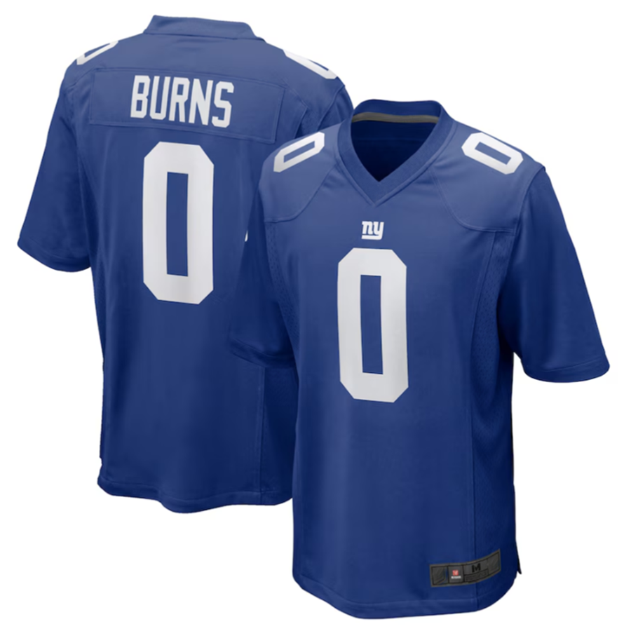 STECN NY.Giants #0 Brian Burns Royal Game Player Jersey Stitched American Stitched Jerseys