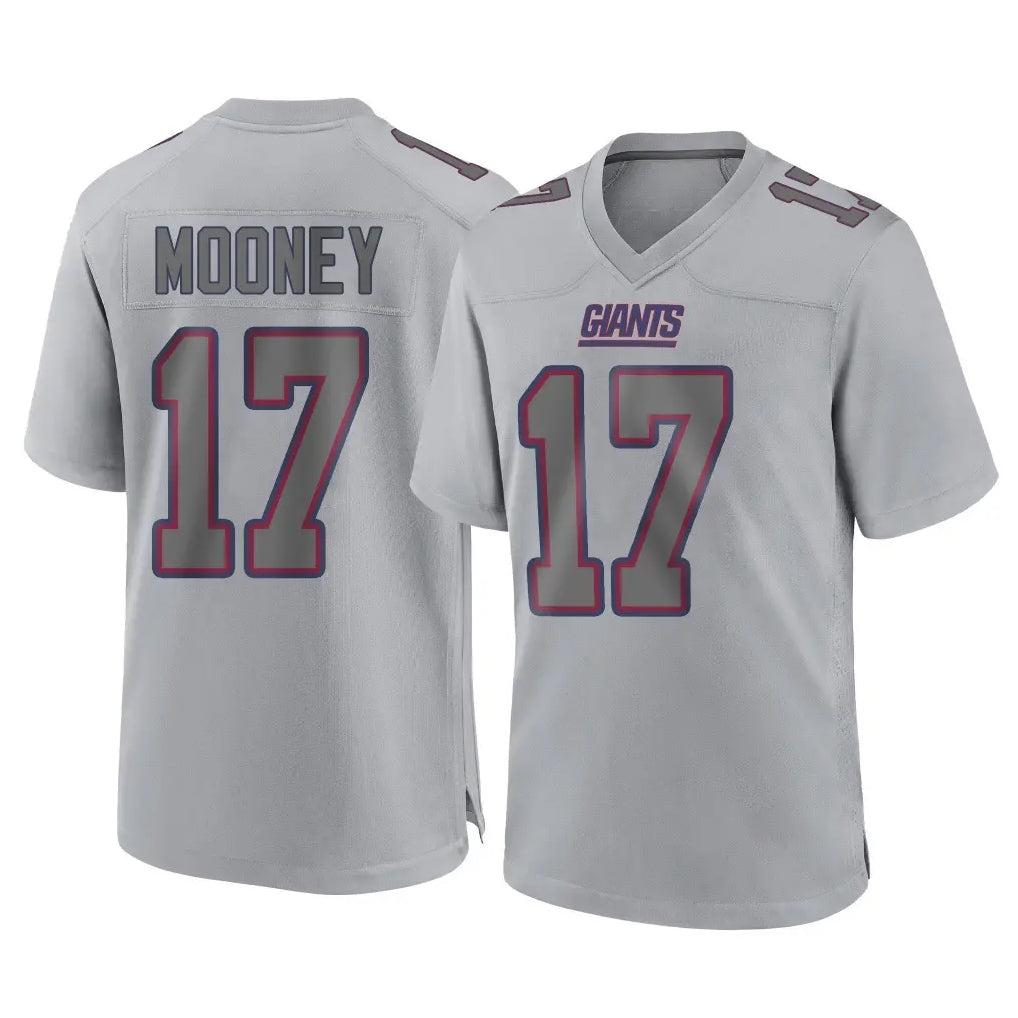STECN NY.Giants #17 Darnell Mooney Player Gray Atmosphere Fashion Limited Game Stitched Jerseys