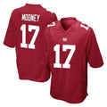 STECN NY.Giants #17 Darnell Mooney Player Red Home Game Stitched Jerseys