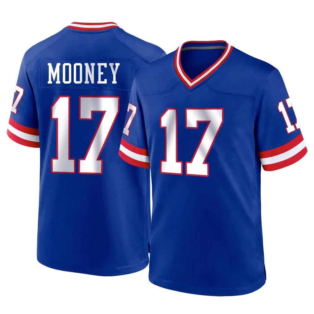 STECN NY.Giants #17 Darnell Mooney Player Royal Classic Home Game Stitched Jerseys