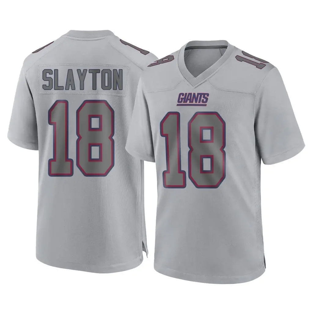 STECN NY.Giants #18 Darius Slayton Player Gray Atmosphere Fashion Limited Game Stitched Jerseys