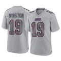 STECN NY.Giants #19 Jameis Winston Player Gray Atmosphere Fashion Limited Game Stitched Jerseys