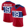 STECN NY.Giants #19 Jameis Winston Player Red Century Vapor F.U.S.E. Home Game Stitched Jerseys