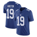 STECN NY.Giants #19 Jameis Winston Player Royal Limited Vapor Untouchable Home Game Stitched Jerseys