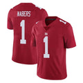 STECN NY.Giants #1 Malik Nabers Player Red Limited Vapor Untouchable Home Game Stitched Jerseys