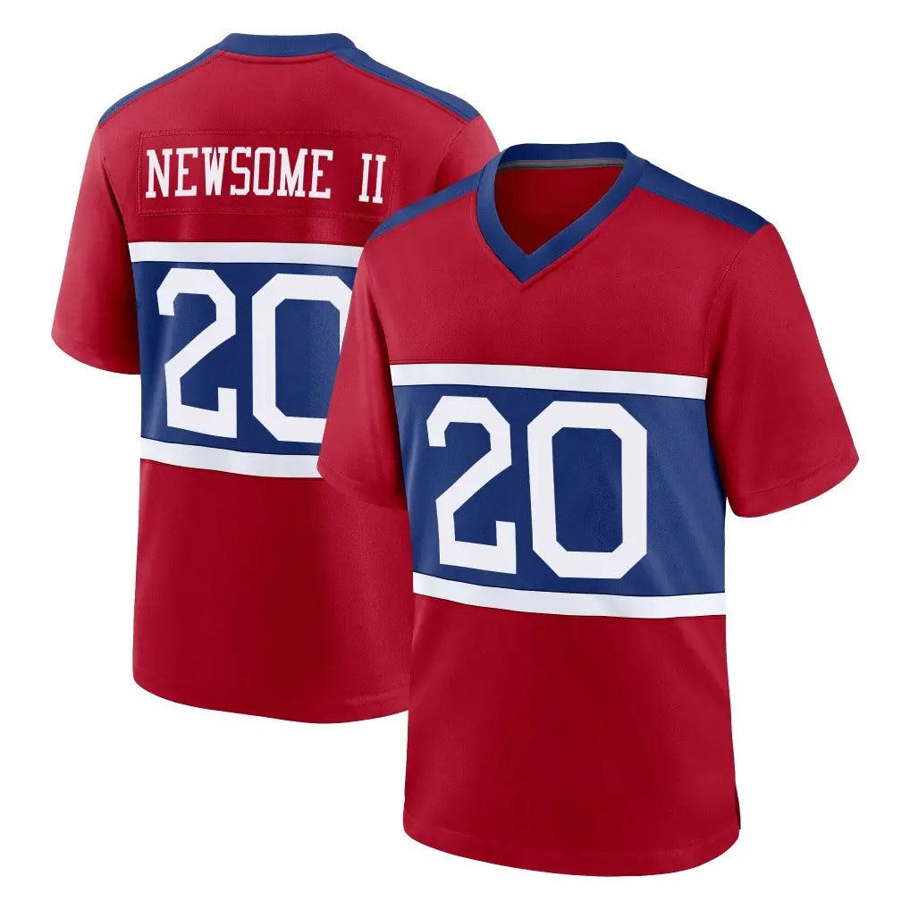 STECN NY.Giants #20 Greg Newsome II Player Red Century Home Game Stitched Jerseys