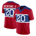 STECN NY.Giants #20 Greg Newsome II Player Red Century Vapor F.U.S.E. Home Game Stitched Jerseys