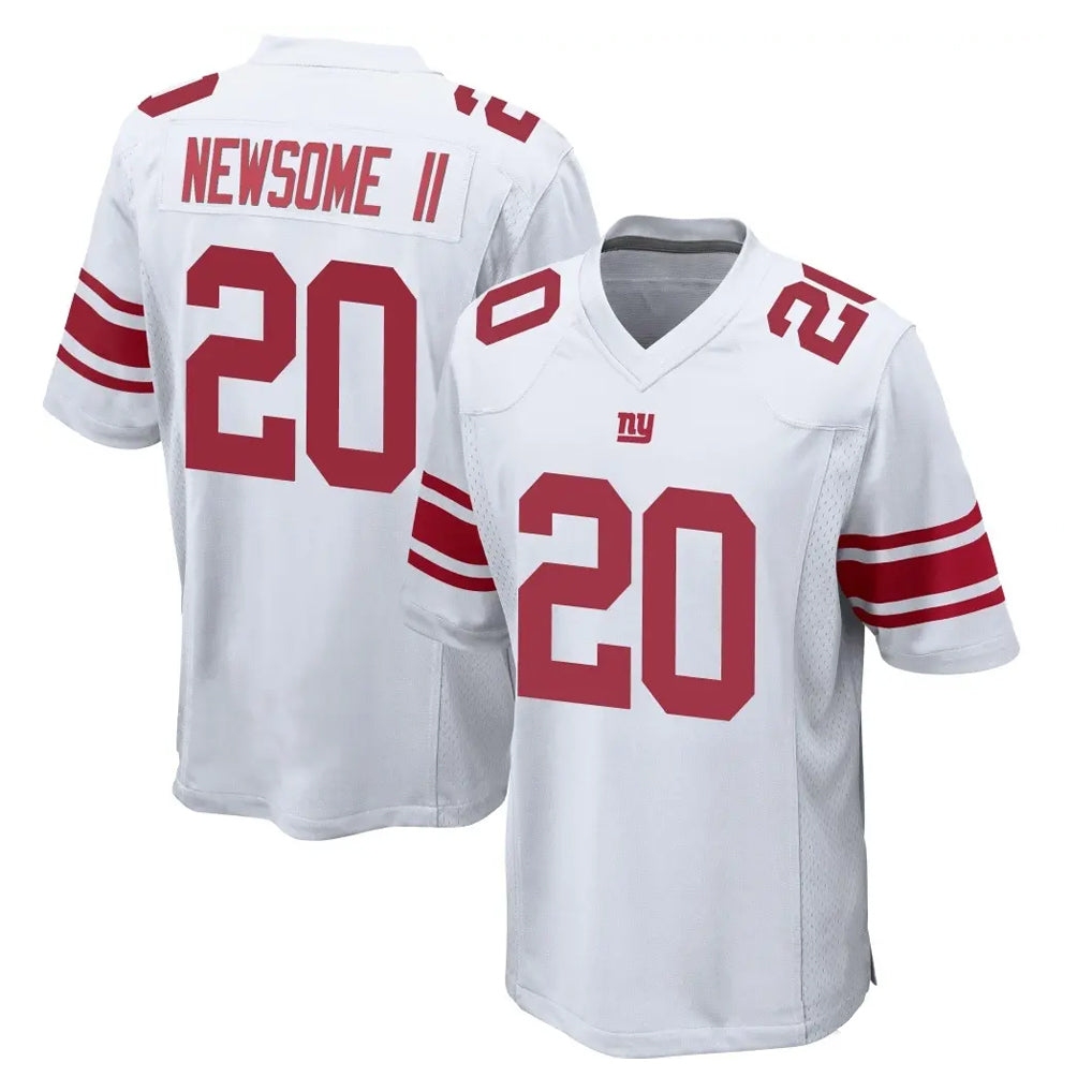 STECN NY.Giants #20 Greg Newsome II Player White Home Game Stitched Jerseys
