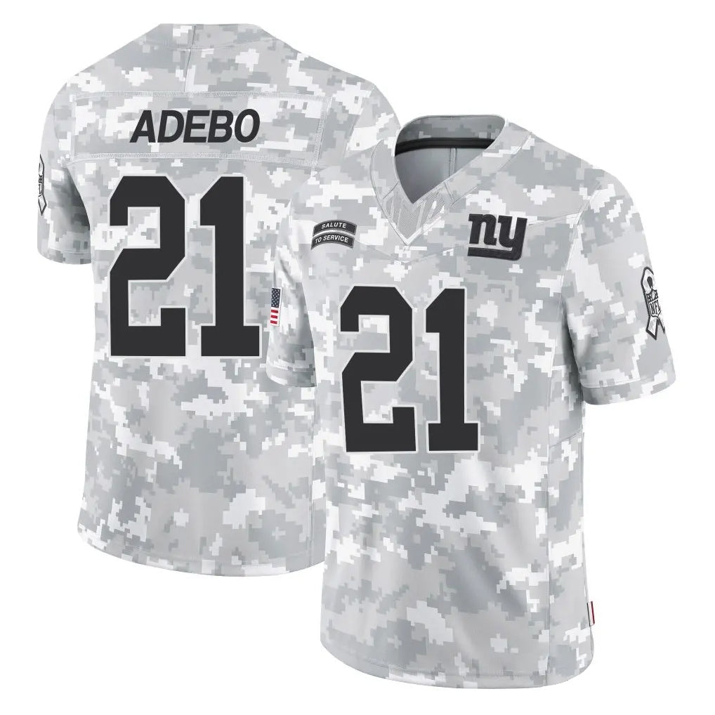 STECN NY.Giants #21 Paulson Adebo Player Arctic Camo Salute To Service Limited Game Stitched Jerseys