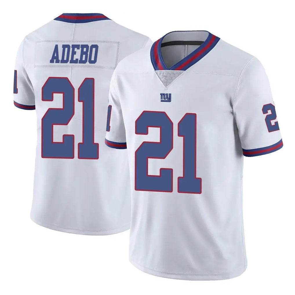 STECN NY.Giants #21 Paulson Adebo Player White Color Rush Home Game Stitched Jerseys