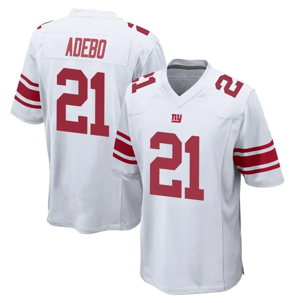 STECN NY.Giants #21 Paulson Adebo Player White Home Game Stitched Jerseys