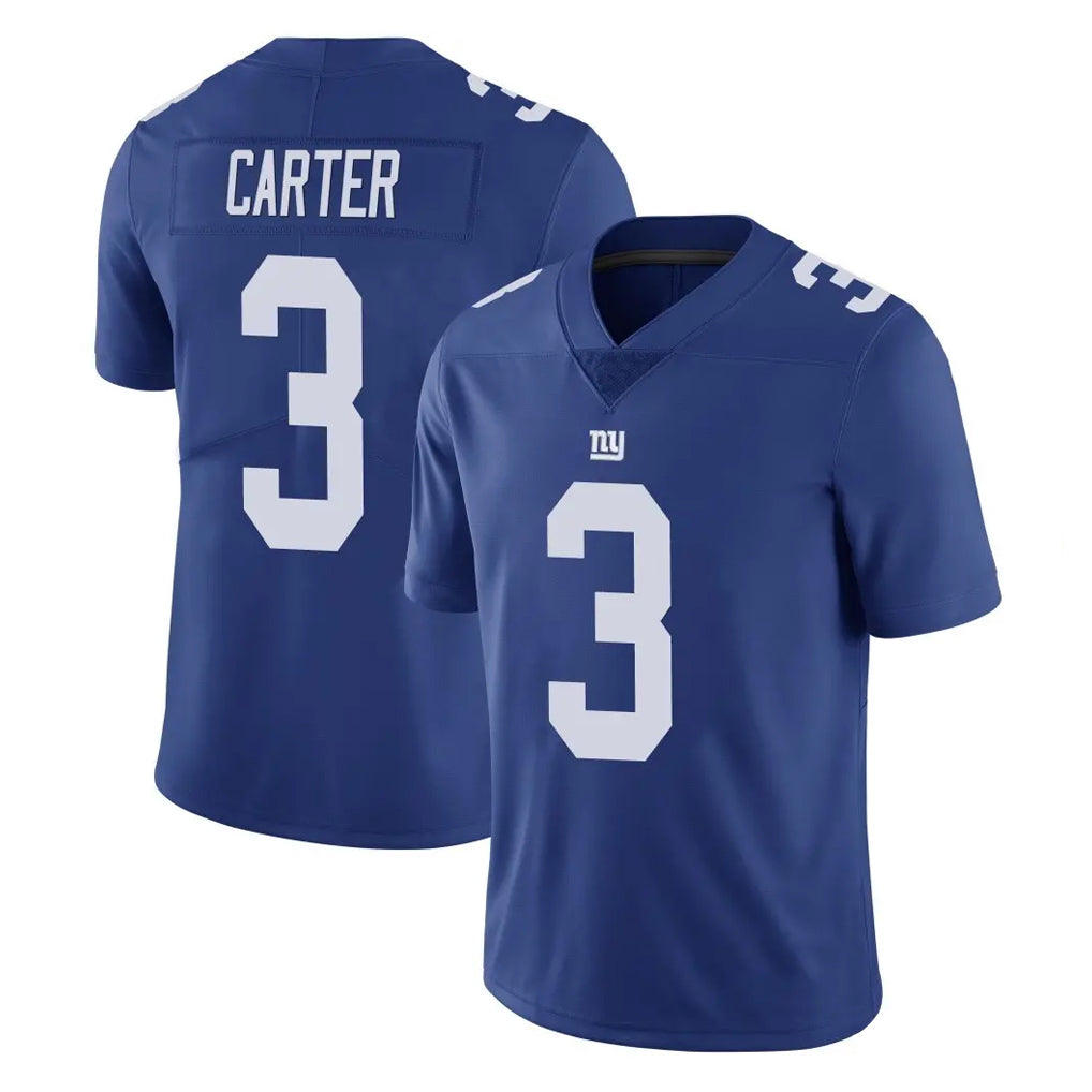 STECN NY.Giants #3 Abdul Carter Player Royal Limited Vapor Untouchable Home Game Stitched Jerseys