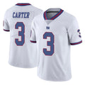 STECN NY.Giants #3 Abdul Carter Player White Color Rush Home Game Stitched Jerseys