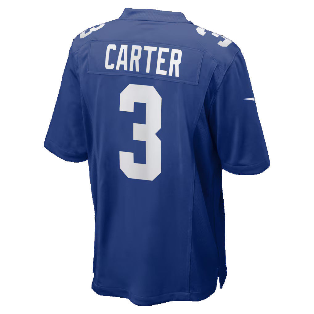 STECN NY.Giants #3 Abdul Carter Royal Team Game Stitched Jerseys