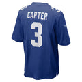 STECN NY.Giants #3 Abdul Carter Royal Team Game Stitched Jerseys