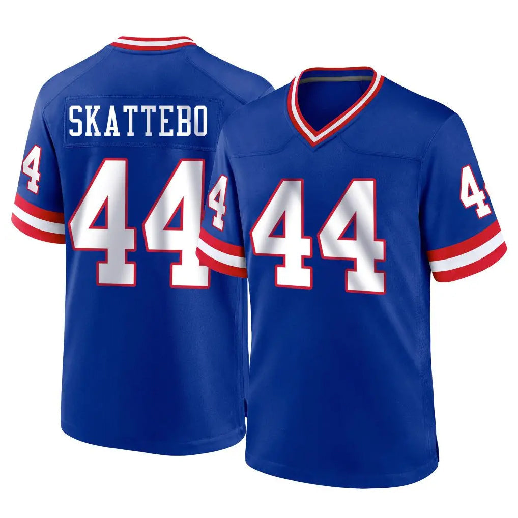 STECN NY.Giants #44 Cam Skattebo Player Royal Classic Home Game Stitched Jerseys