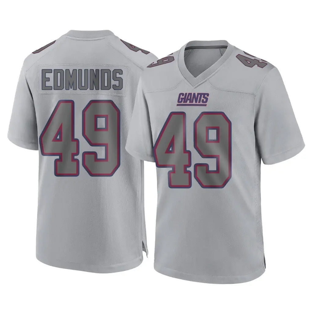 STECN NY.Giants #49 Tremaine Edmunds Player Gray Atmosphere Fashion Limited Game Stitched Jerseys