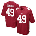 STECN NY.Giants #49 Tremaine Edmunds Player Red Home Game Stitched Jerseys