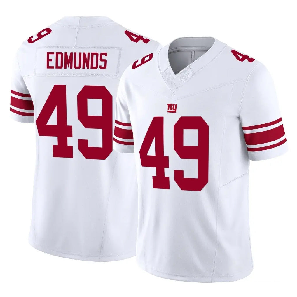 STECN NY.Giants #49 Tremaine Edmunds Player White Limited Vapor F.U.S.E. Home Game Stitched Jerseys