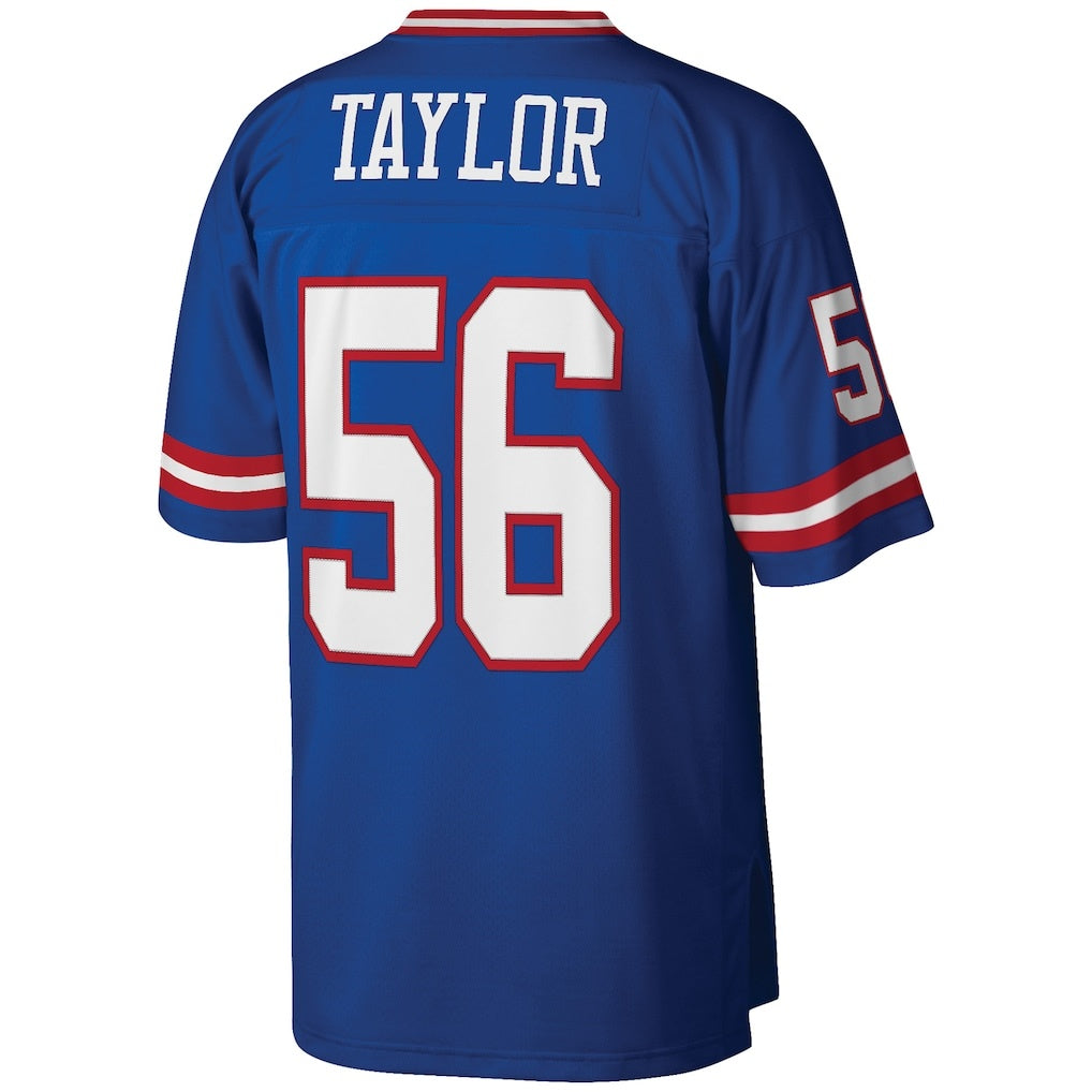 STECN NY.Giants #56 Lawrence Taylor Mitchell & Ness Royal Big & Tall Retired Player Replica Stitched Jerseys