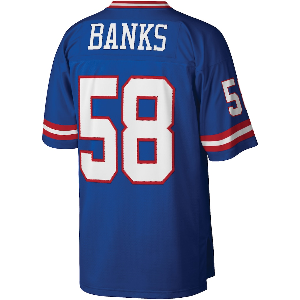STECN NY.Giants #58 Carl Banks Mitchell & Ness Royal Legacy Replica Jersey