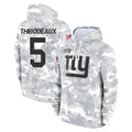 STECN NY.Giants #5 Kayvon Thibodeaux Player Arctic Camo Salute to Service Pullover Hoodies Limited Game Stitched Jerseys
