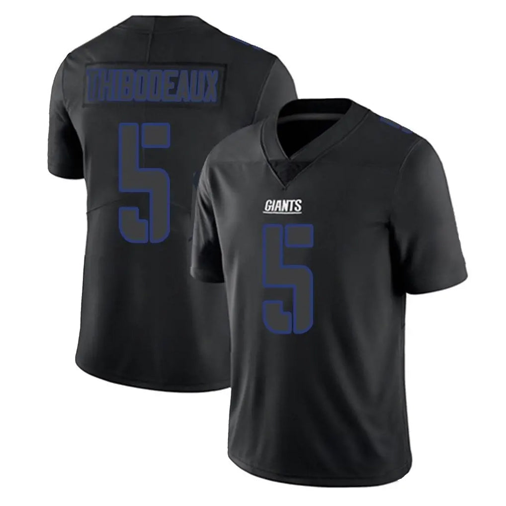 STECN NY.Giants #5 Kayvon Thibodeaux Player Black Impact Limited Home Game Stitched Jerseys