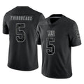STECN NY.Giants #5 Kayvon Thibodeaux Player Black Limited Reflective Home Game Stitched Jerseys