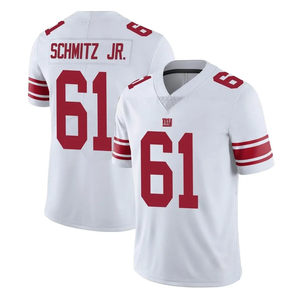 STECN NY.Giants #61 John Michael Schmitz Jr. Player White Limited Vapor Untouchable Home Game Stitched Jerseys