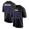 STECN NY.Giants #65 Francis Mauigoa Player Carbon Fashion Limited Home Game Stitched Jerseys