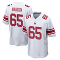 STECN NY.Giants #65 Francis Mauigoa Player White Home Game Stitched Jerseys