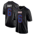 STECN NY.Giants #6 Jaxson Dart Player Carbon Fashion Limited Home Game Stitched Jerseys