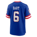 STECN NY.Giants #6 Jaxson Dart Player Royal Alternate Classic Game Stitched Jerseys