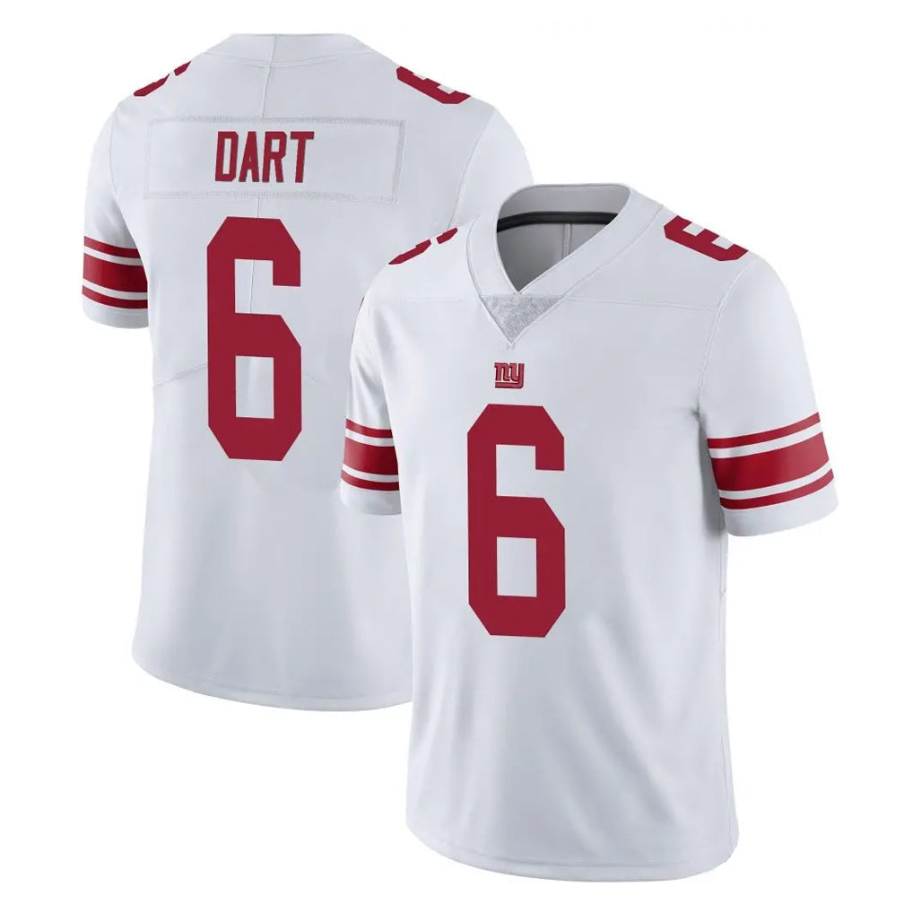 STECN NY.Giants #6 Jaxson Dart Player White Limited Vapor Untouchable Home Game Stitched Jerseys