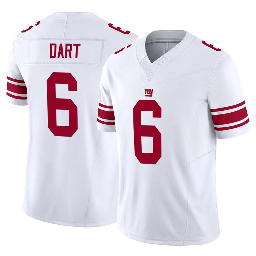 STECN NY.Giants #6 Jaxson Dart Player White Vapor F.U.S.E. Limited Stitched Jerseys