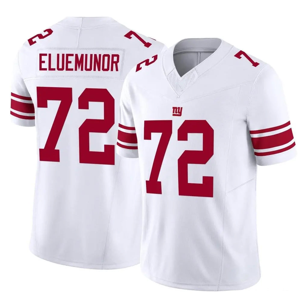 STECN NY.Giants #72 Jermaine Eluemunor Player White Limited Vapor F.U.S.E. Home Game Stitched Jerseys