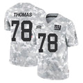 STECN NY.Giants #78 Andrew Thomas Player Arctic Camo Salute To Service Limited Game Stitched Jerseys