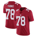 STECN NY.Giants #78 Andrew Thomas Player Red Limited Vapor Untouchable Home Game Stitched Jerseys